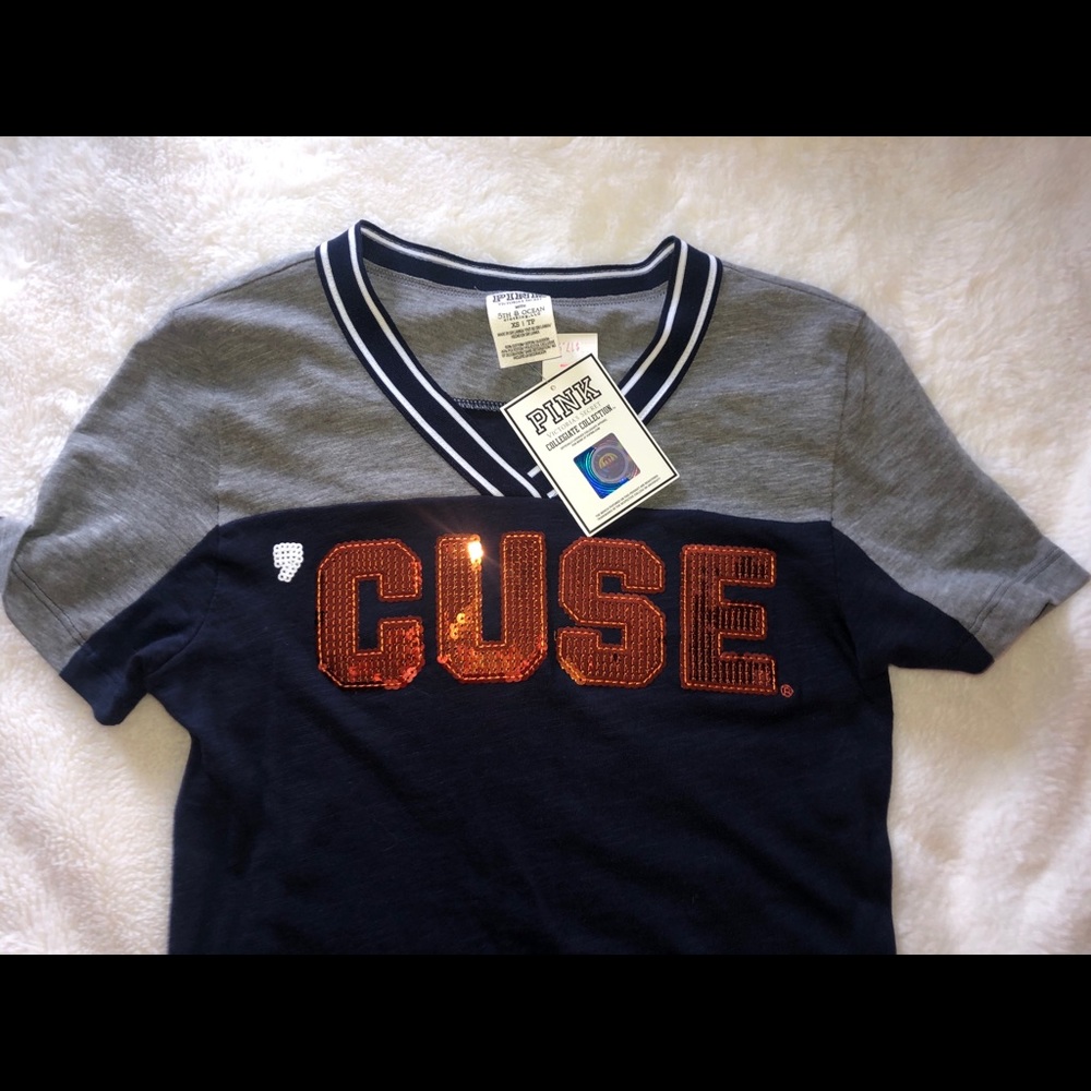 PINK NWT Syracuse T-shirt w/sequin